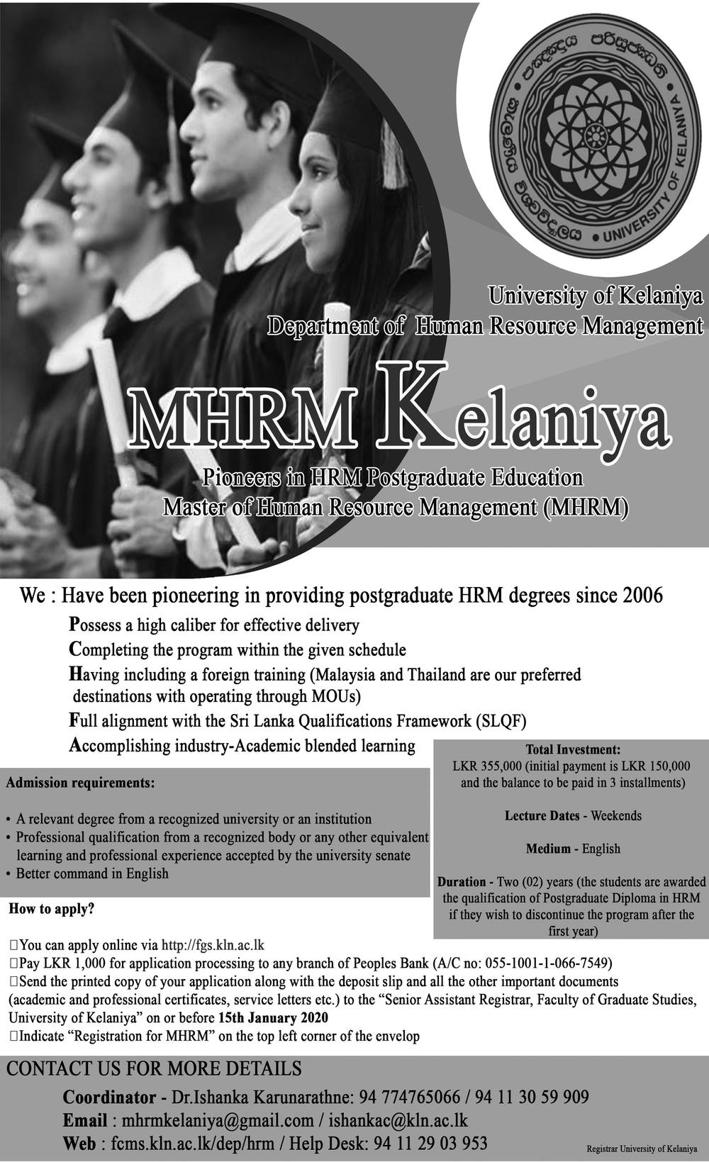 MHRM - University of Kelaniya