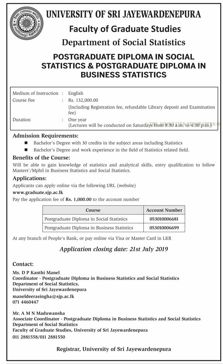 Diploma in Business Statistics