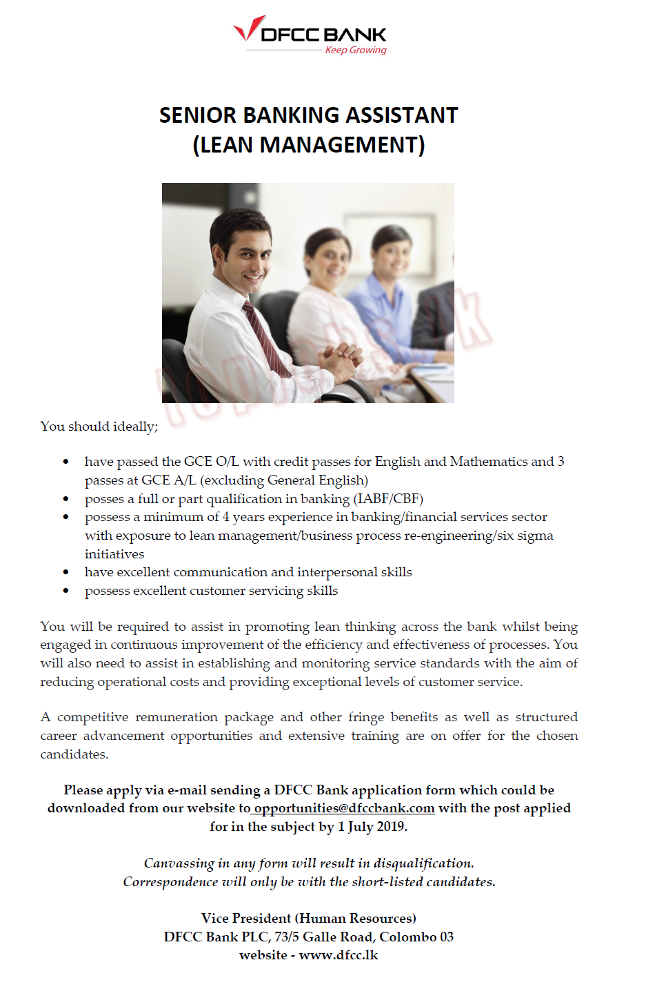 Managers Vacancies 2019