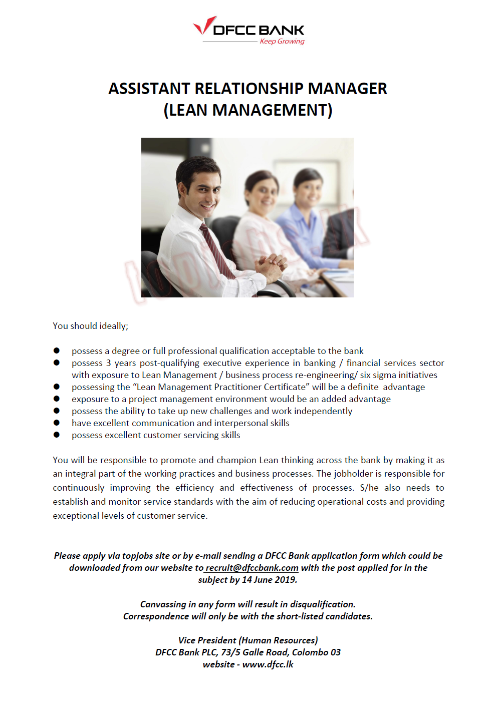 Banking Job Vacancies