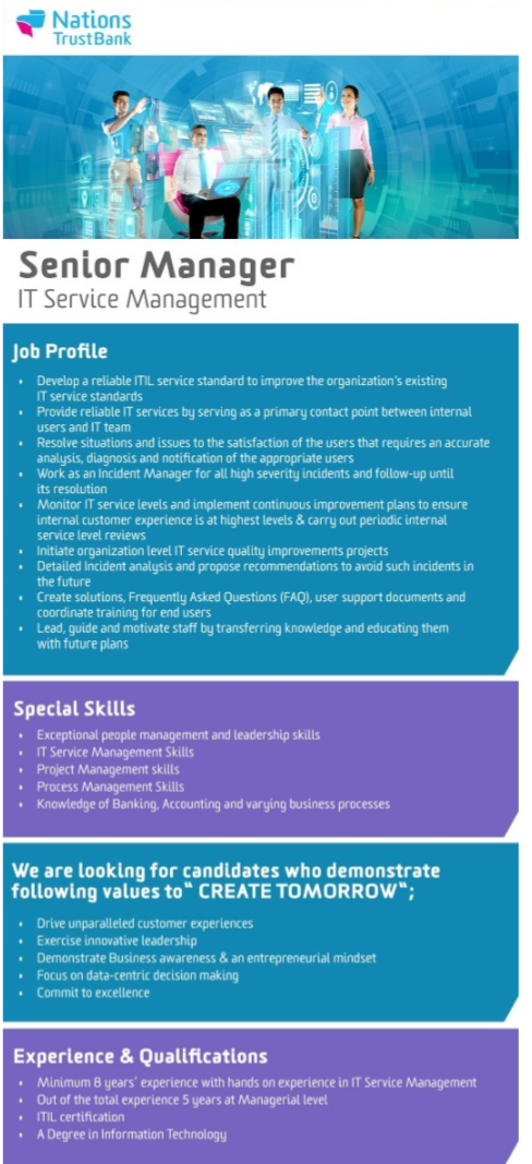 IT Service Management - National Trust Bank