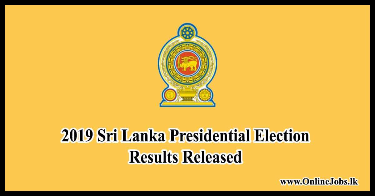 Sri Lanka Presidential Election Tapal Chanda Prathipala Onlinejobs.lk