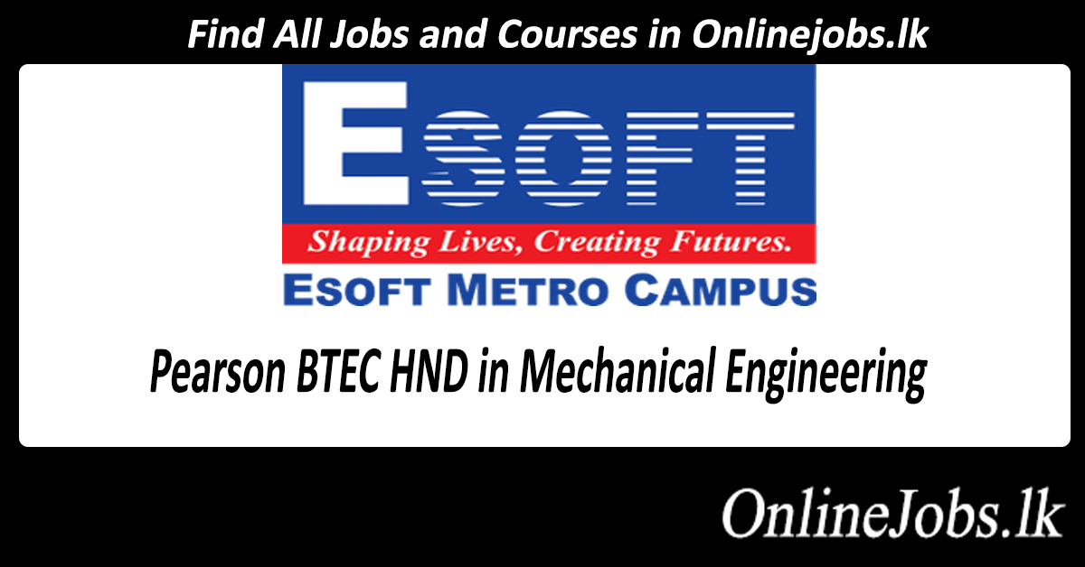 Pearson Btec Hnd In Mechanical Engineering Onlinejobslk