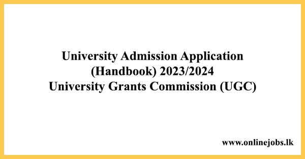 University Admission Application (Handbook) 2023/2024 – University Grants Commission